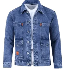 2023 Spring and Autumn New Fashion Trend Solid Color Denim Jacket Men's Casual Loose Comfortable Large Size High Quality Coat