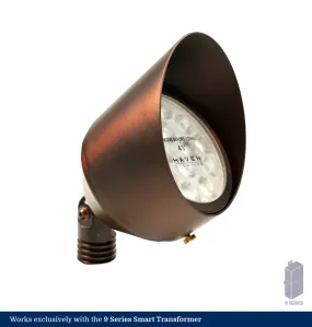 9 Series Full Color 4-Inch Bourbon Brass LED Up Lights