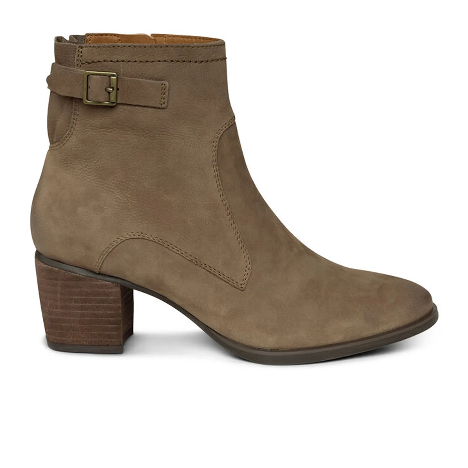 Aetrex Rubi Heeled Ankle Boot (Women) - Taupe