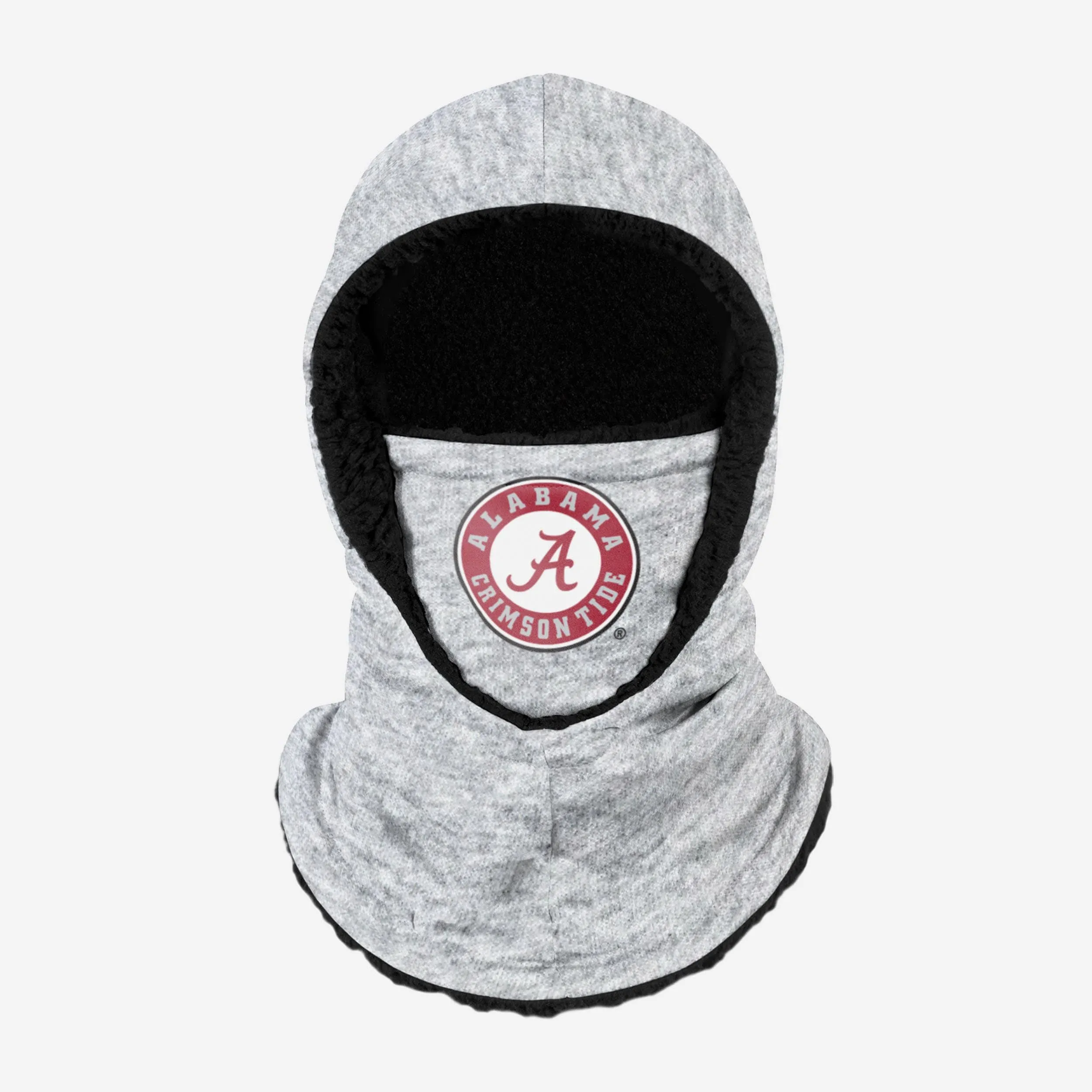 Alabama Crimson Tide Heather Grey Big Logo Hooded Gaiter