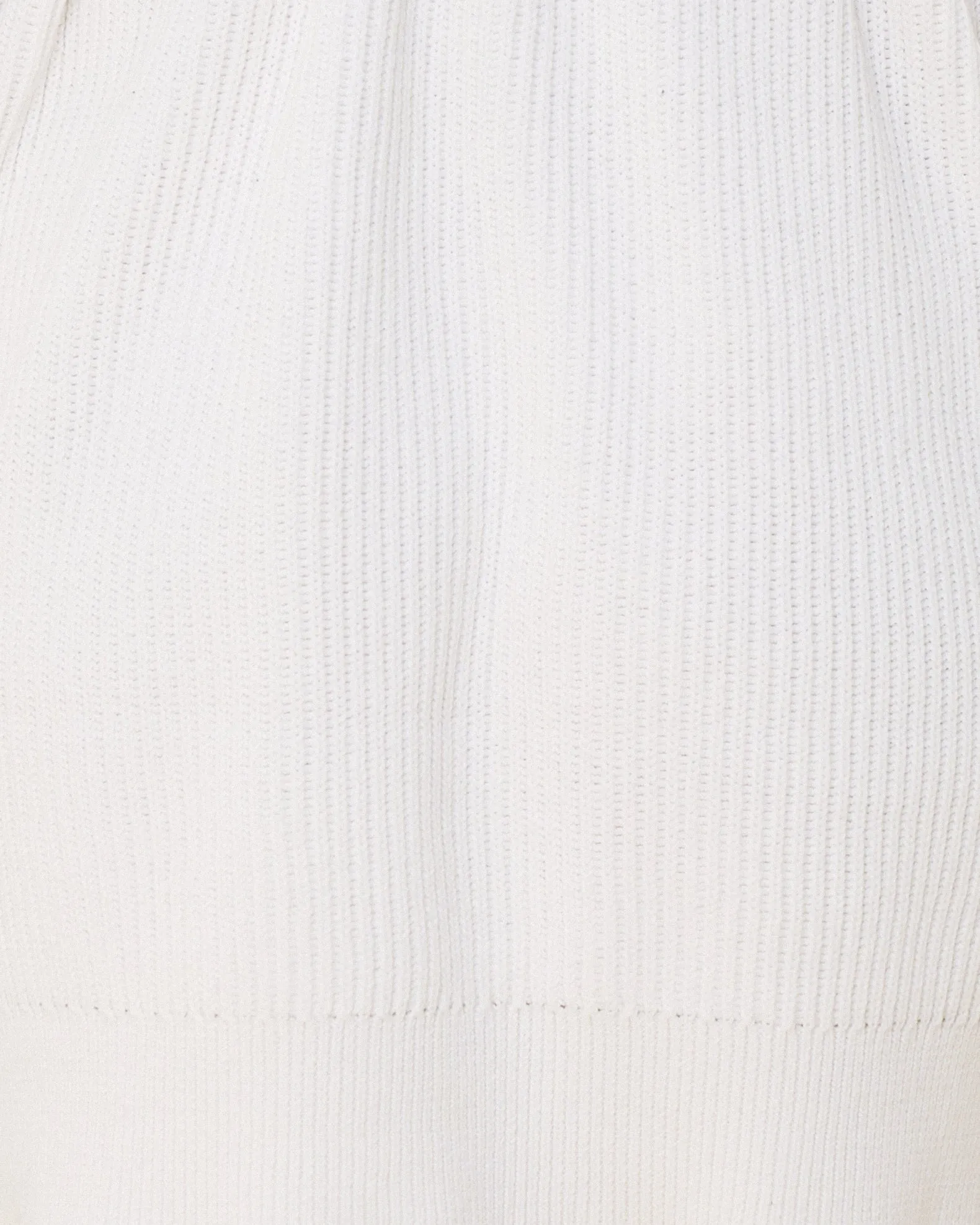 Alix White Knit Mini Dress