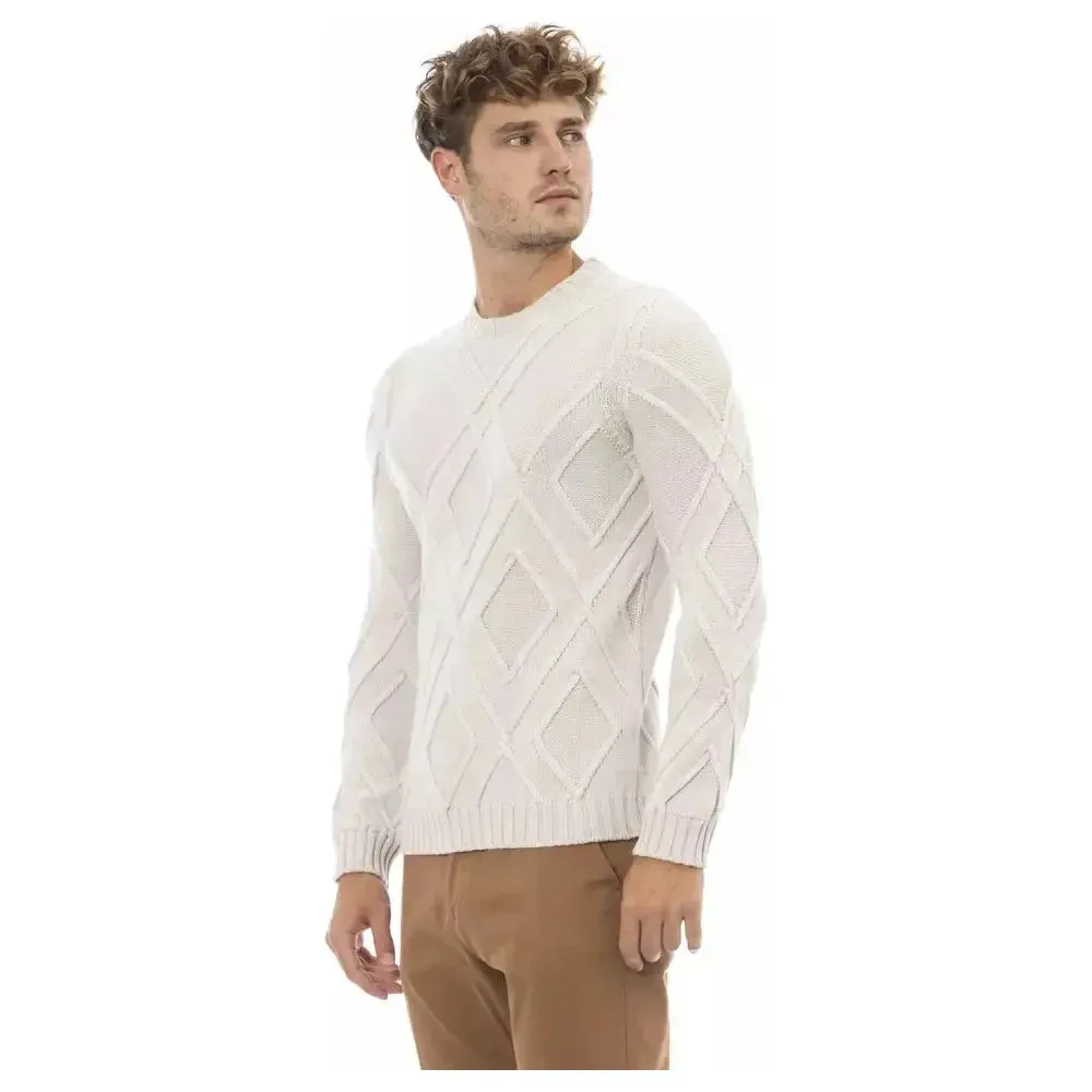 Alpha Studio Beige Merino Men Sweater