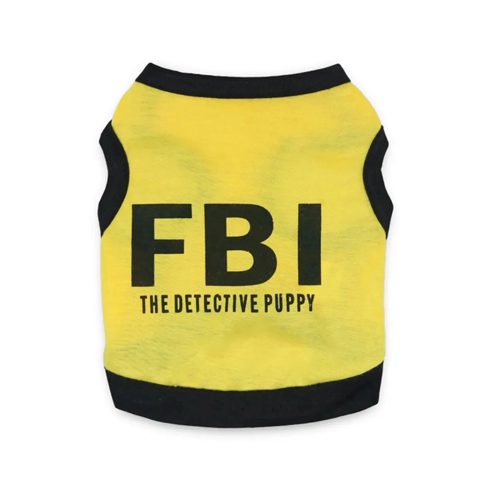 Anniepaw Police Suit Cosplay Dog Clothes Black Elastic Vest Puppy T-Shirt Coat Accessories Apparel Costumes  Pet Clothes for Dogs Cats