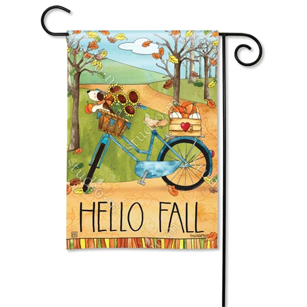 Autumn Bike Ride Flag Mailwrap Set (2 Pieces)