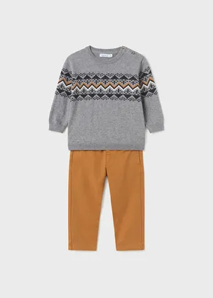 Baby 2-Piece Sweater & Pant Set - Select Size