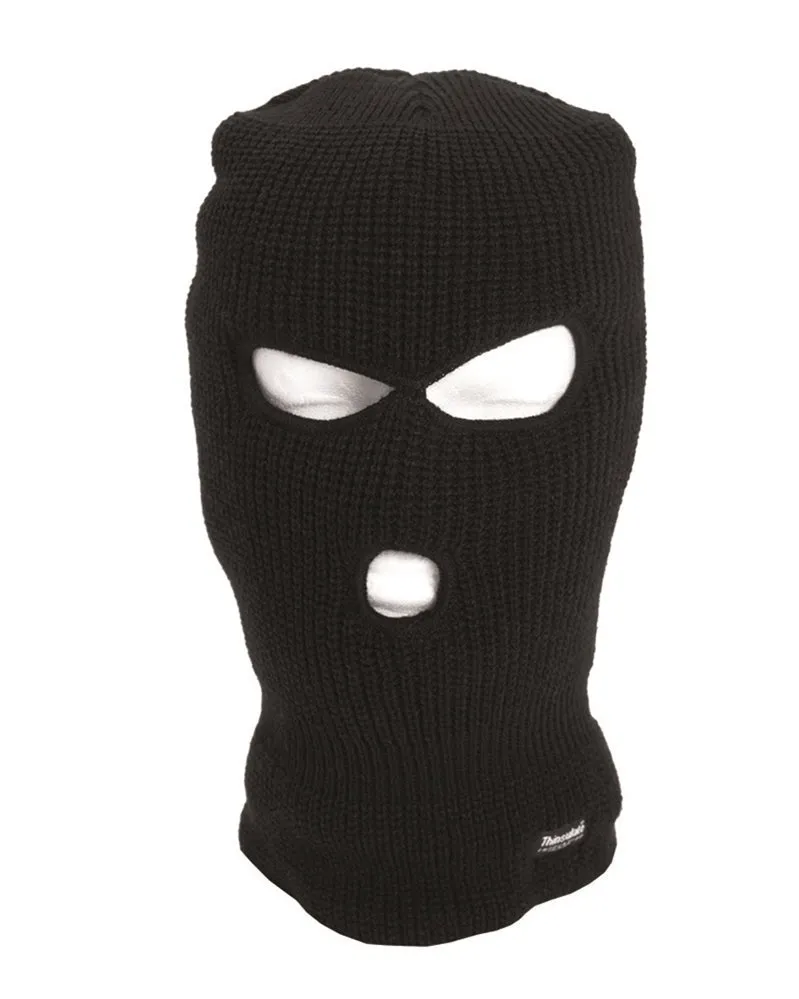 Balaclava 3-Hole Thinsulate Black