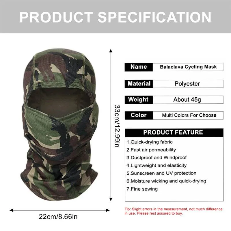 BALACLAVA FULL VISOR -  CAMO