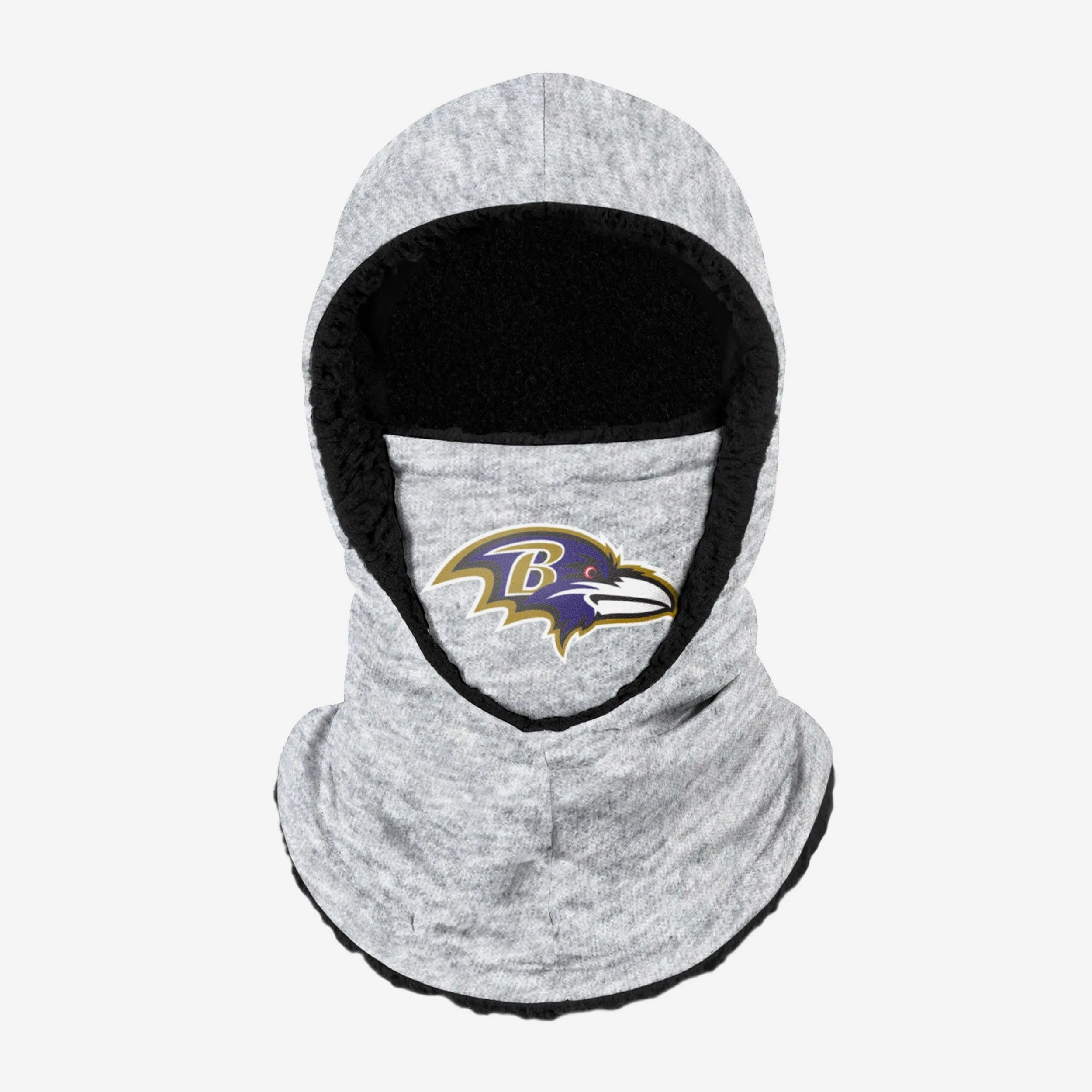 Baltimore Ravens Heather Grey Big Logo Hooded Gaiter