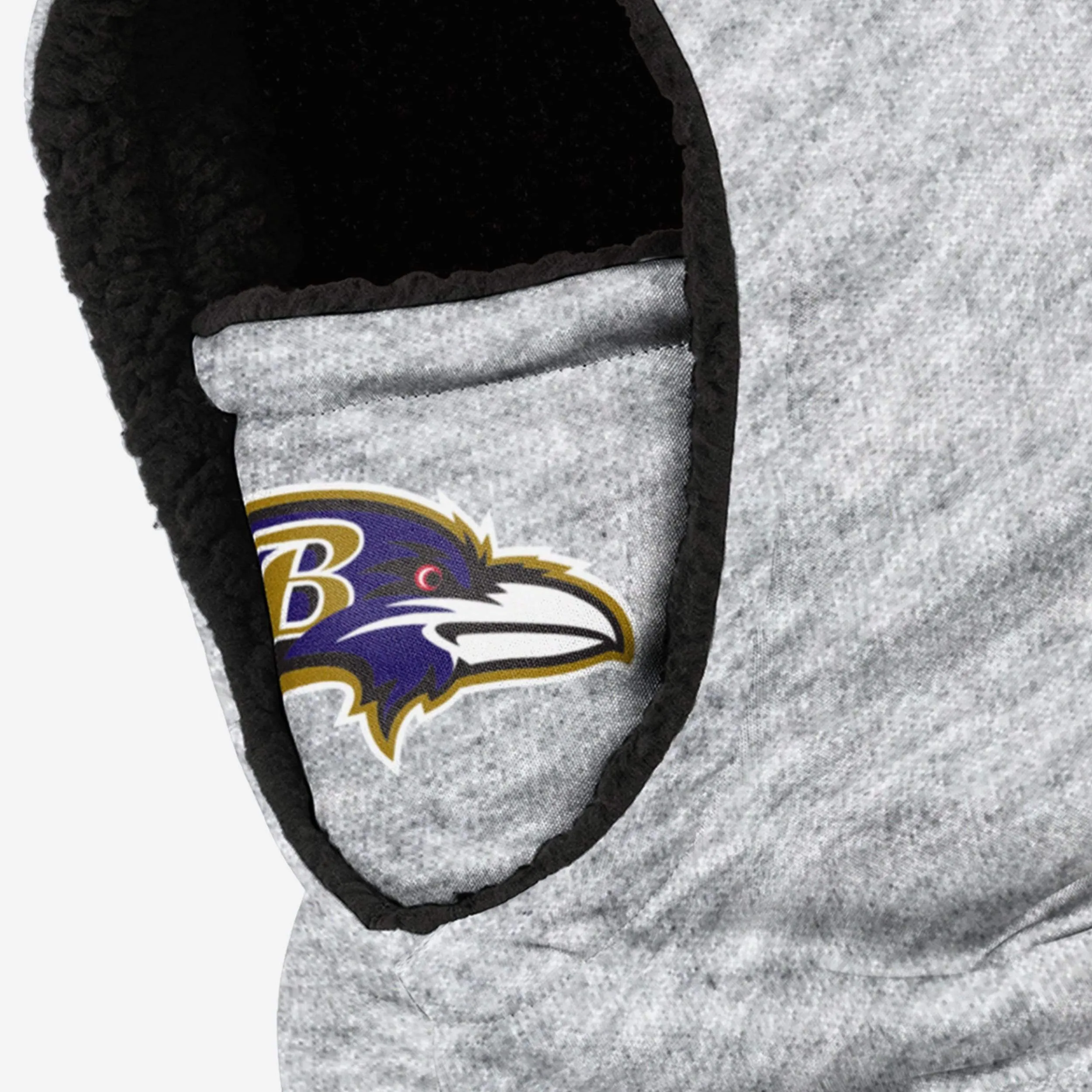 Baltimore Ravens Heather Grey Big Logo Hooded Gaiter