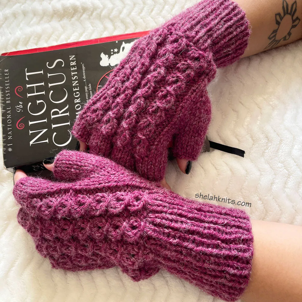 Berry Picker Fingerless Gloves / Fingerless Mittens