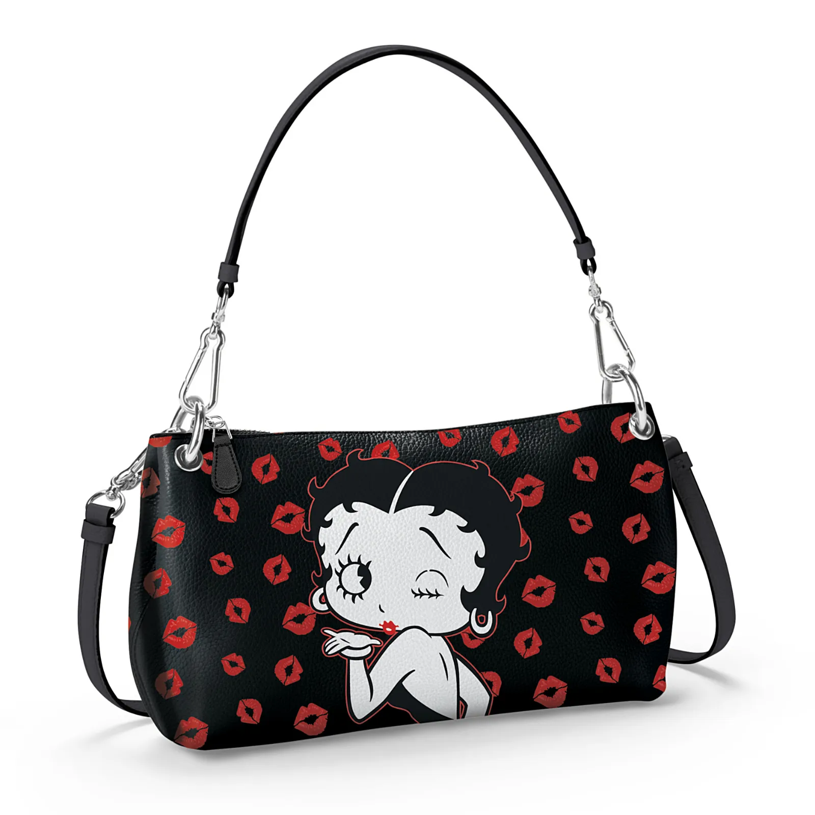 Betty Boop A Wink And A Kiss Convertible Handbag by The Bradford Exchange