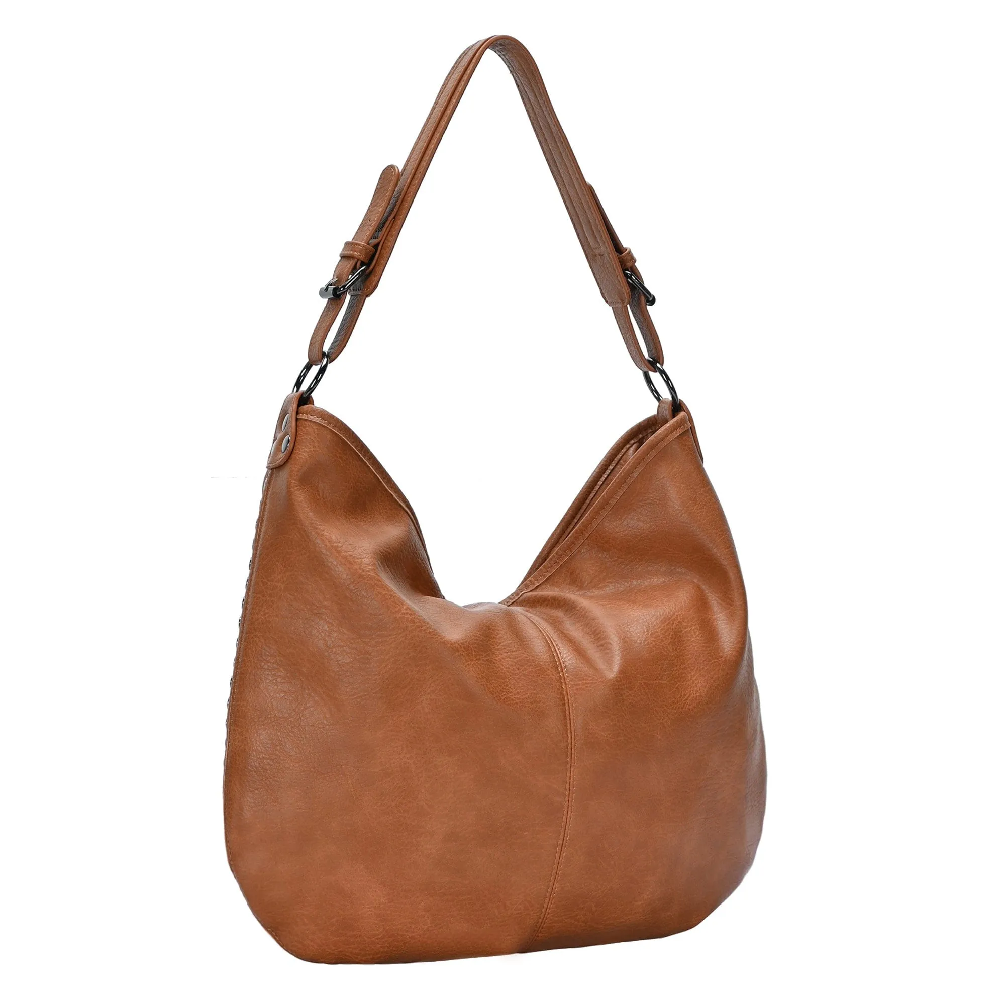 BGA6332 Josephine Studded Woven Detail Hobo Bag