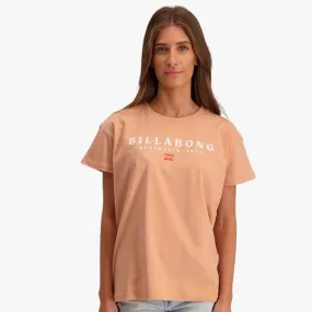 Billabong Womens Down Under Short Sleeve Tee Clay