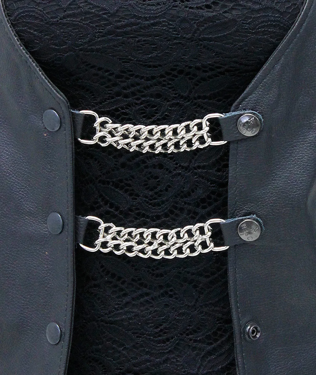 Black Snap Vest Chain Extenders #VC2K