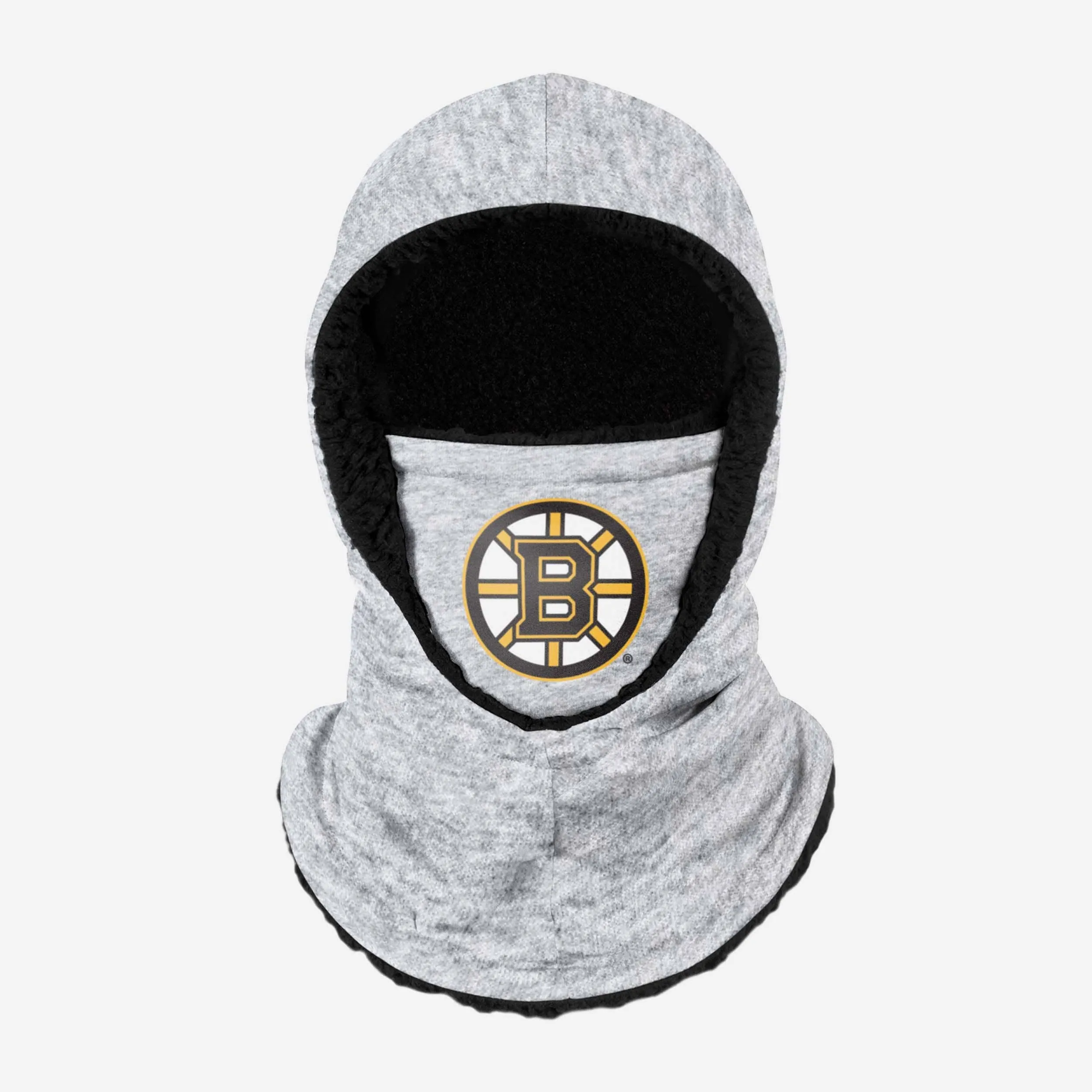 Boston Bruins Heather Grey Big Logo Hooded Gaiter