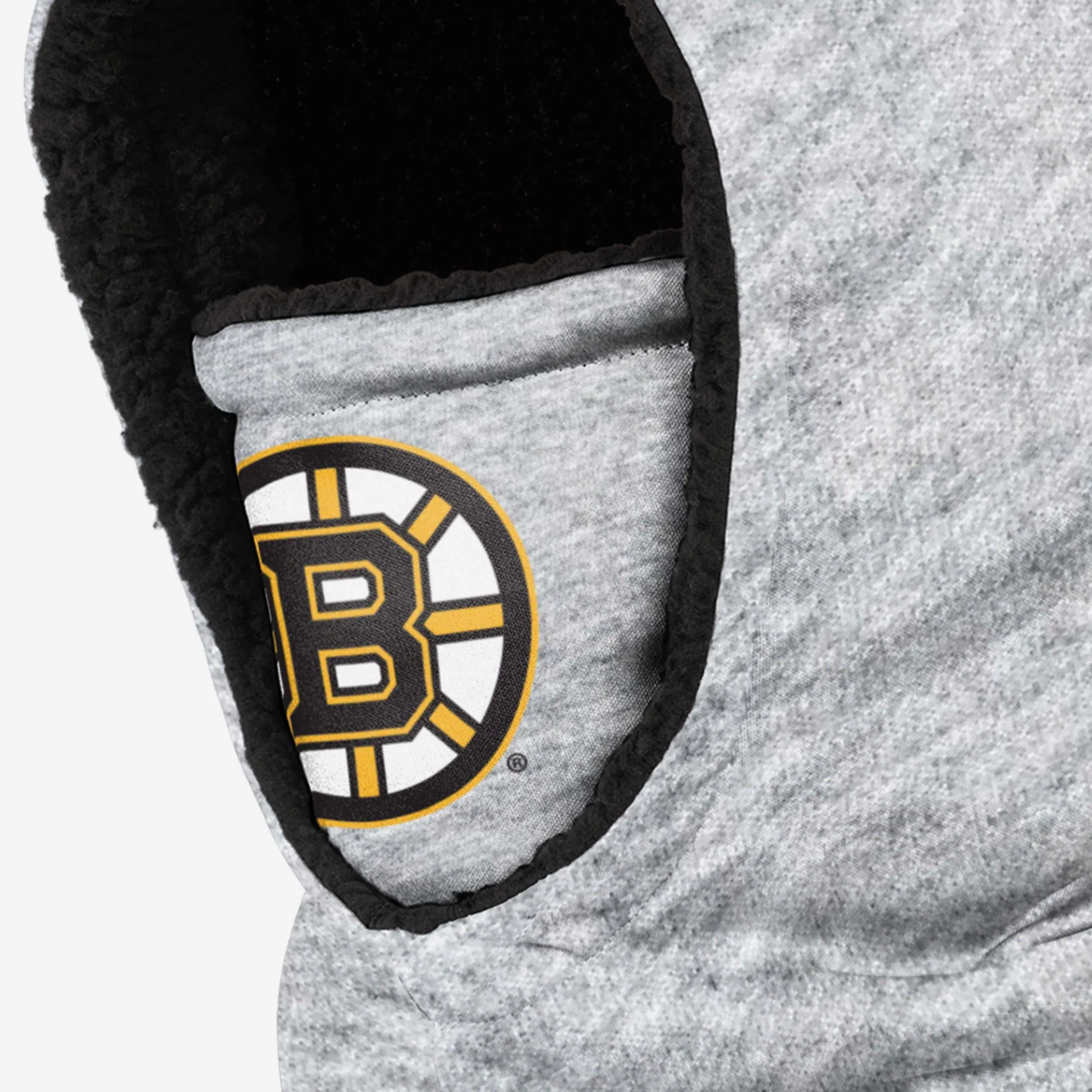 Boston Bruins Heather Grey Big Logo Hooded Gaiter