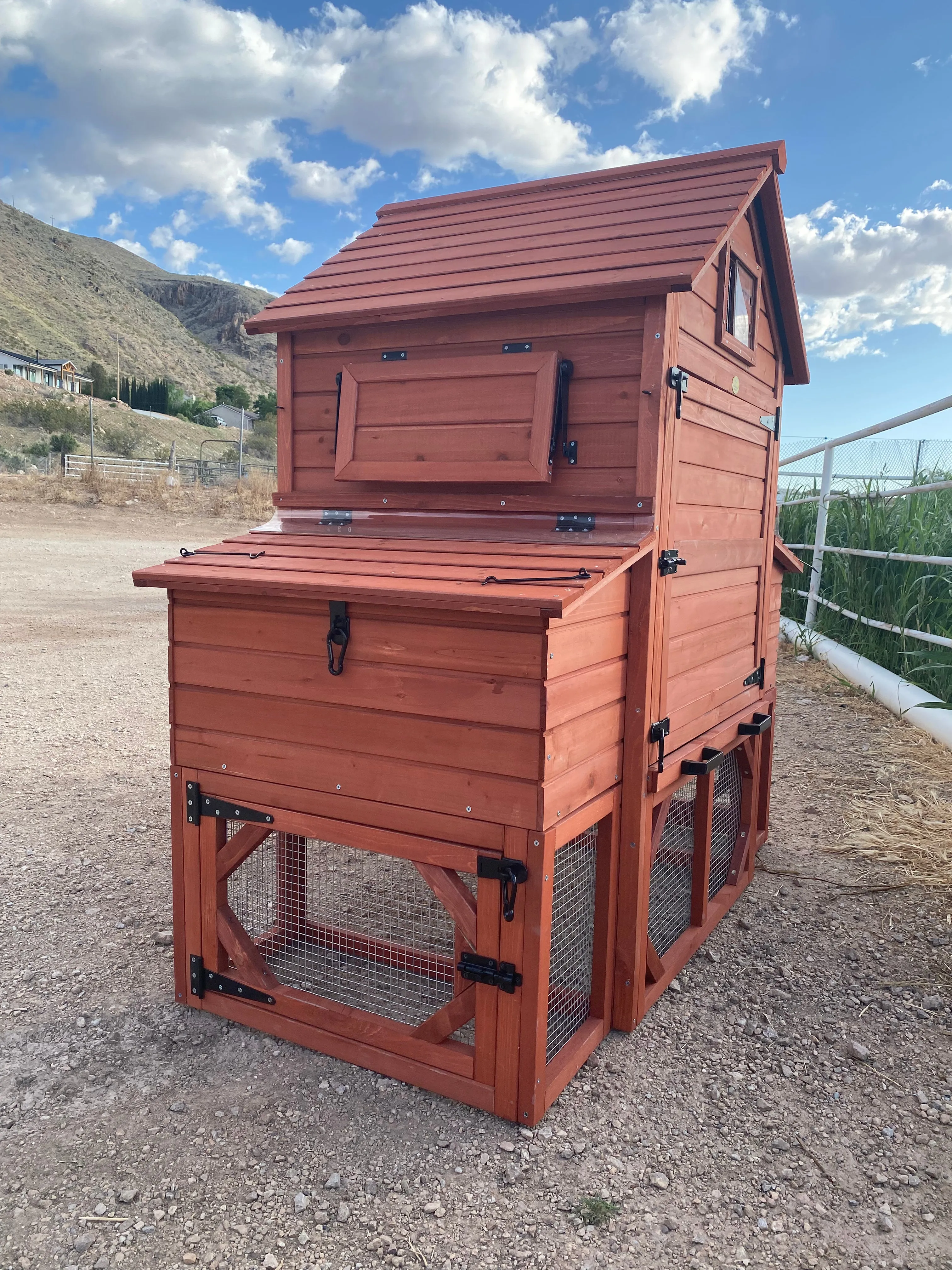 BUNDLE: Orpington Lodge Chicken Coop   Run Extension   Run Roof