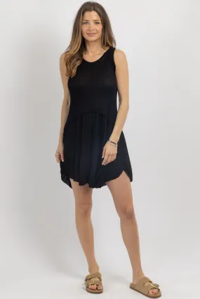 CASS BLACK KNIT MINI DRESS