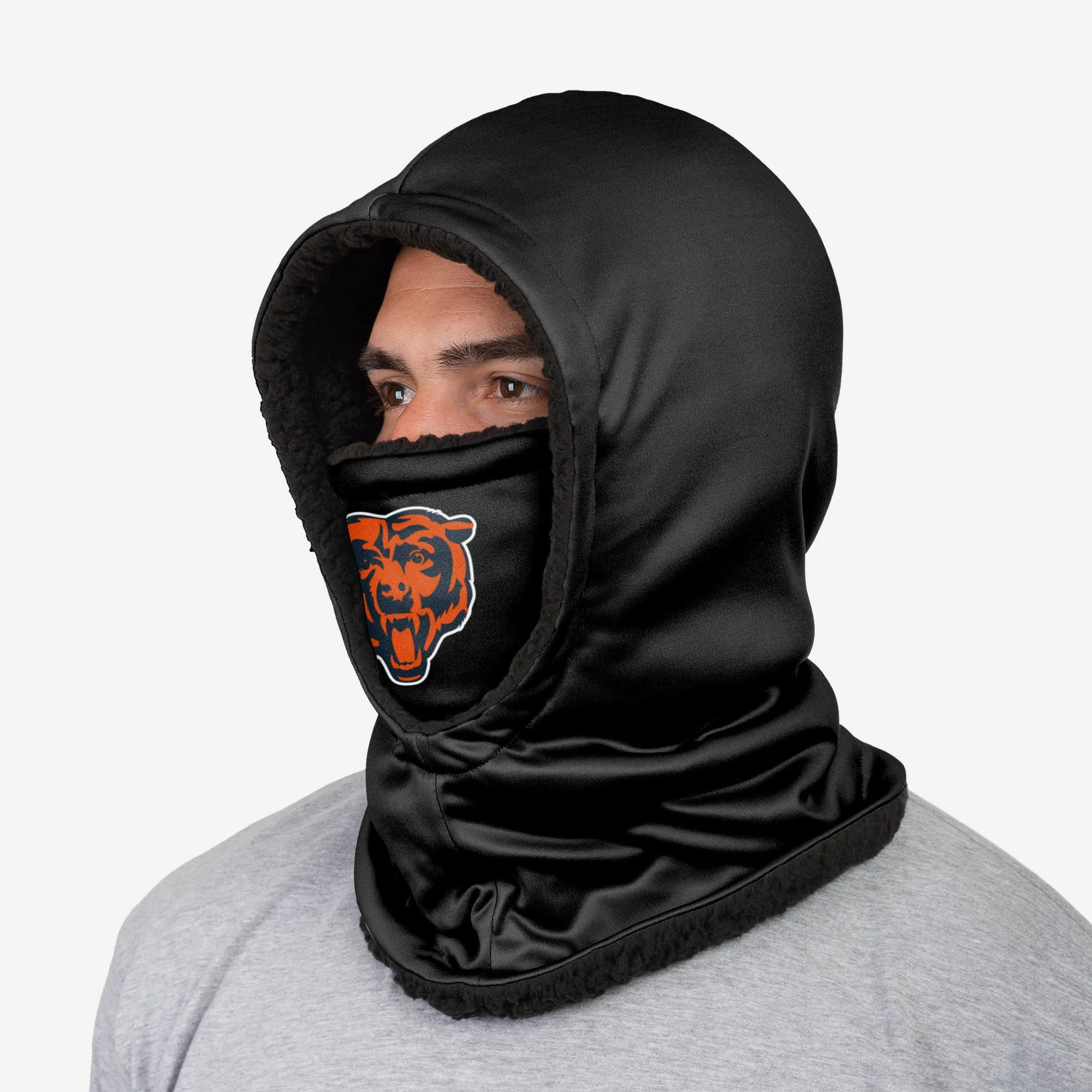 Chicago Bears Black Hooded Gaiter