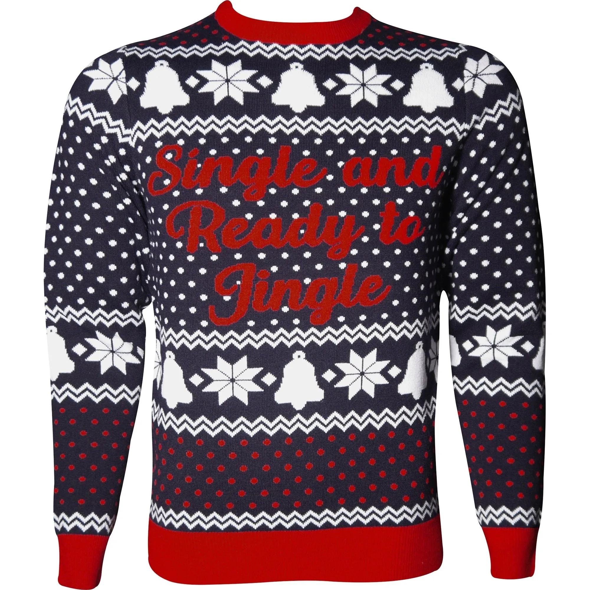 Christmas Ready To Jingle Mens Jumper - Navy