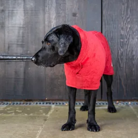 Classic Dog Drying Coat - Brick Red