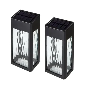 Classy Caps Black Aluminum Lancaster Deck & Wall Light - 2 Pk SWL888