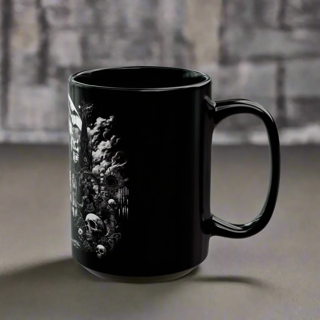 Cursed Sips Gothic Coffee Mug – Unleash the Dark Magic of Every Coffee Moment