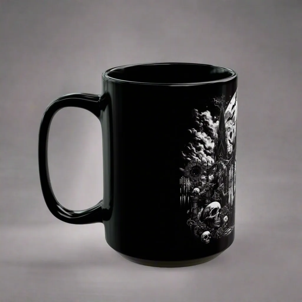 Cursed Sips Gothic Coffee Mug – Unleash the Dark Magic of Every Coffee Moment