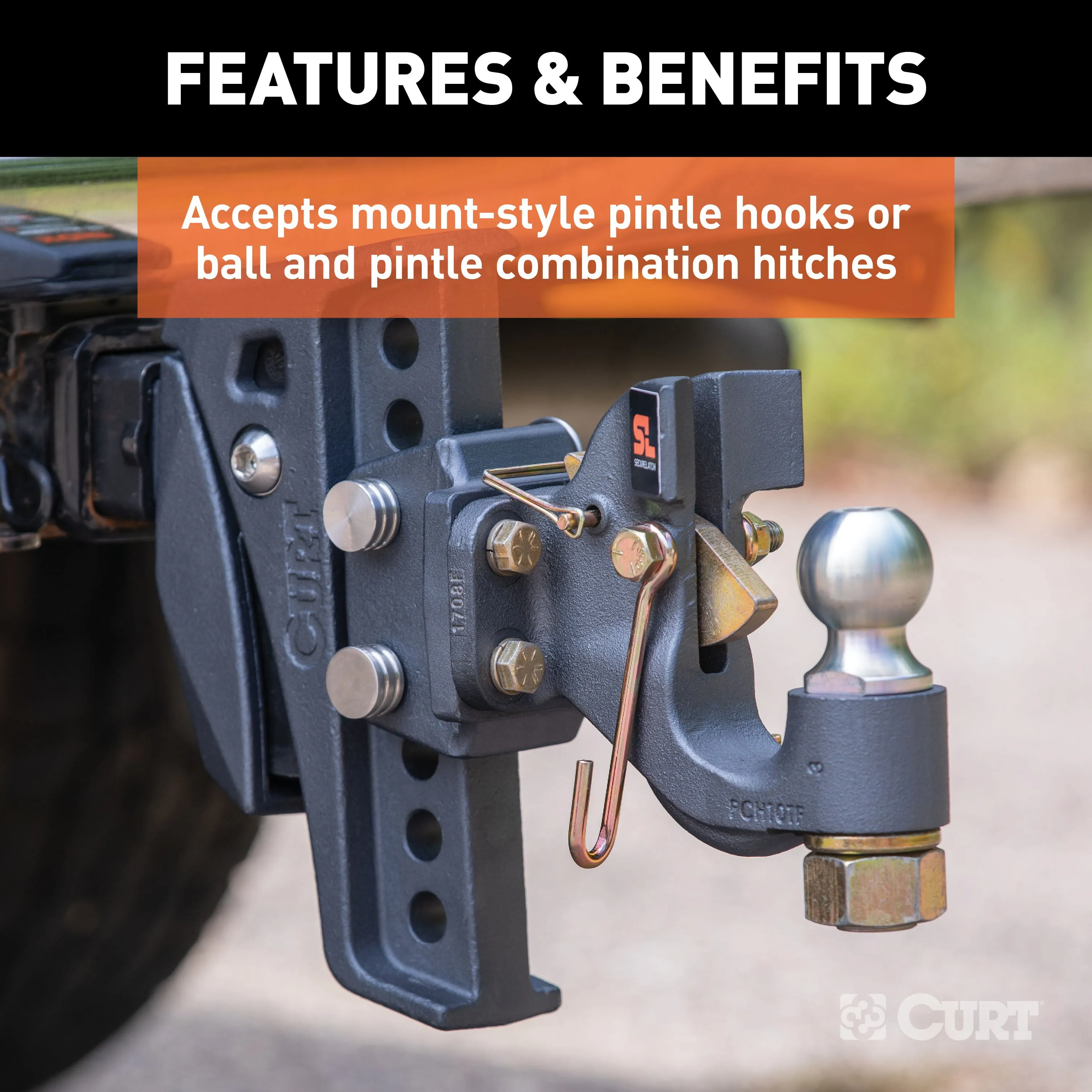 CURT 45950 Rebellion XD Pintle Mount Attachment