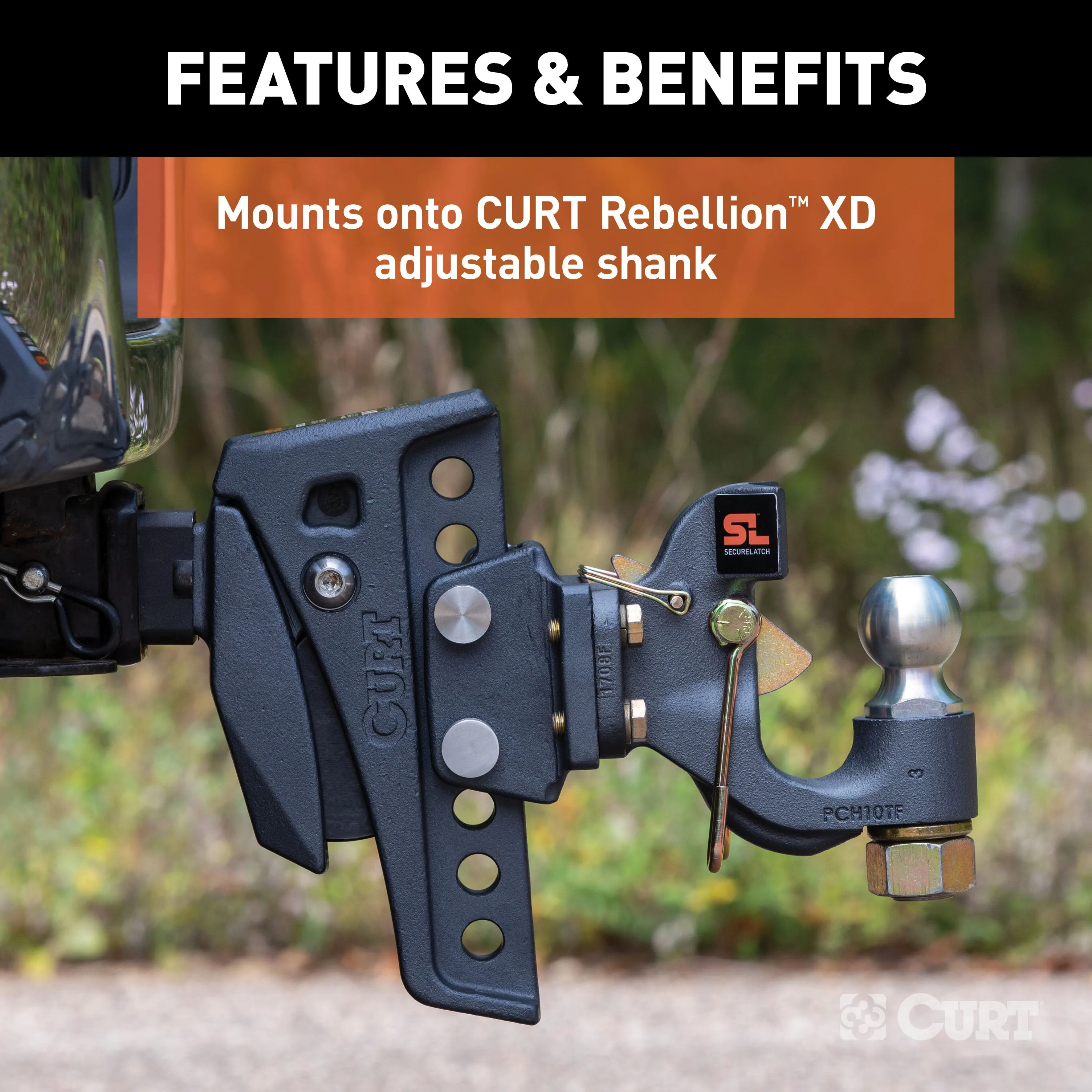 CURT 45950 Rebellion XD Pintle Mount Attachment