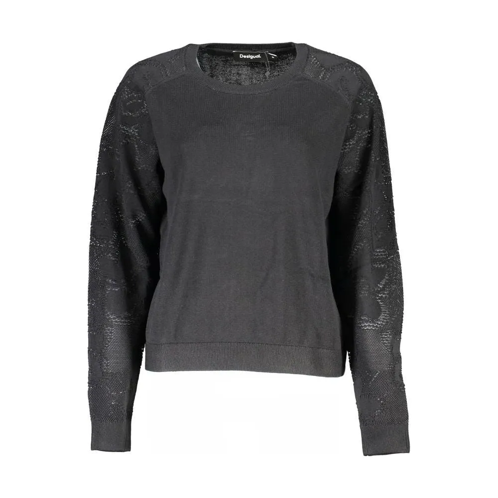 Desigual Black Cotton Sweater