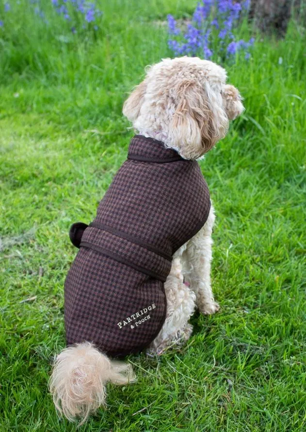 Dog Coat - Brown Gingham