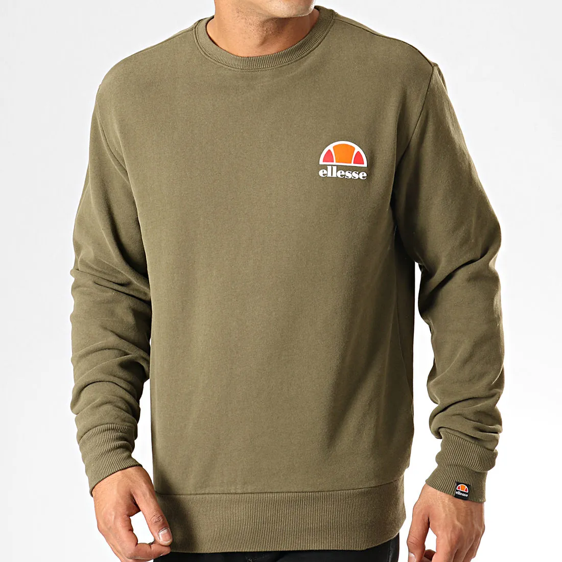 ELLESSE DIVERIA CREW SWEATER - MENS - KHAKI