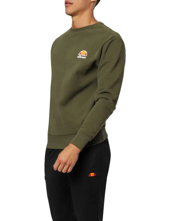 ELLESSE DIVERIA CREW SWEATER - MENS - KHAKI