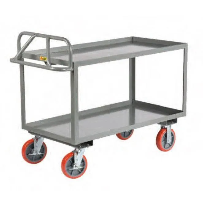 Ergonomic Shelf Truck (2 Shelves w/ Lips)