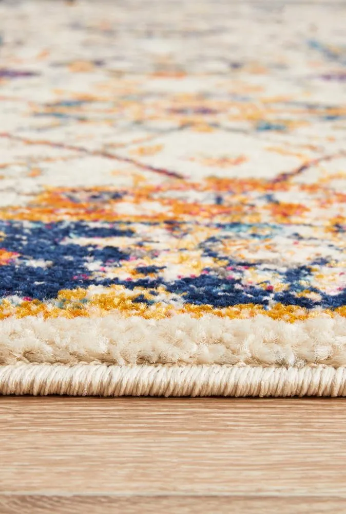 Evoke Peacock Ivory Transitional Rug