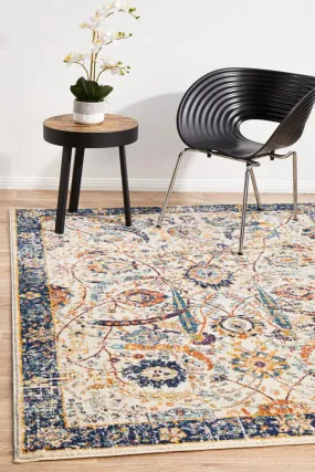 Evoke Peacock Ivory Transitional Rug