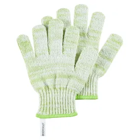 Exfoliating Bath & Shower Gloves, Green