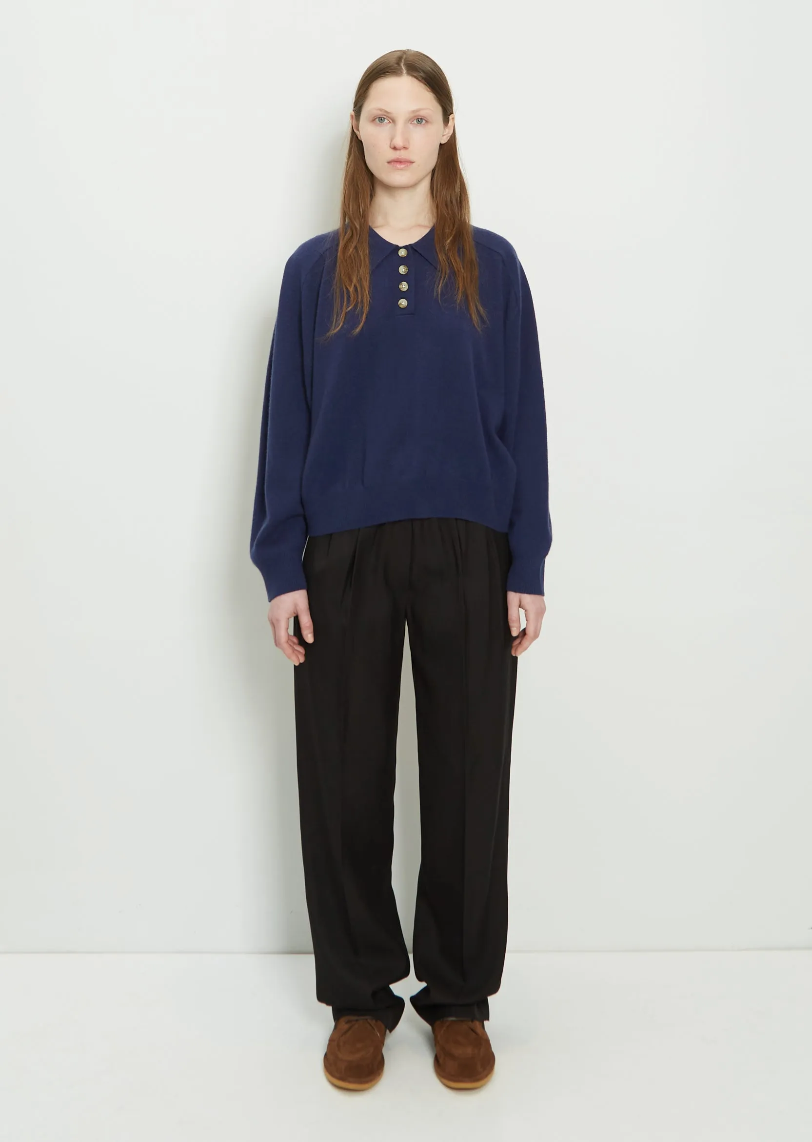 Forana Cashmere Shirt — Navy