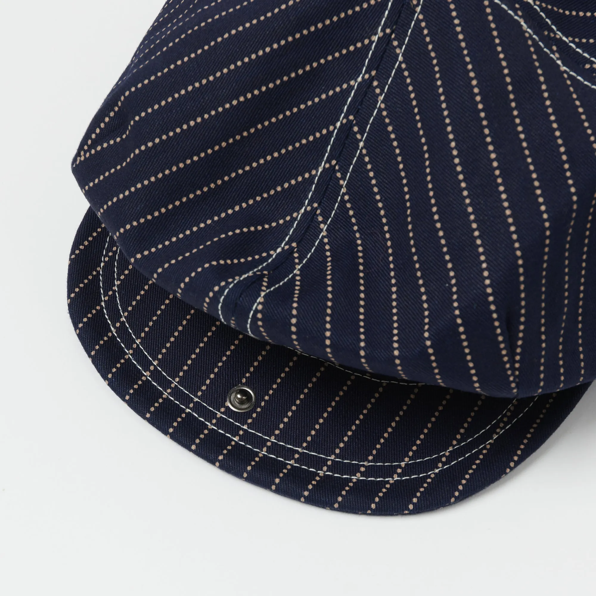 Freewheelers 'Union Special' Cassady Casquette - Indigo Wabash Stripe