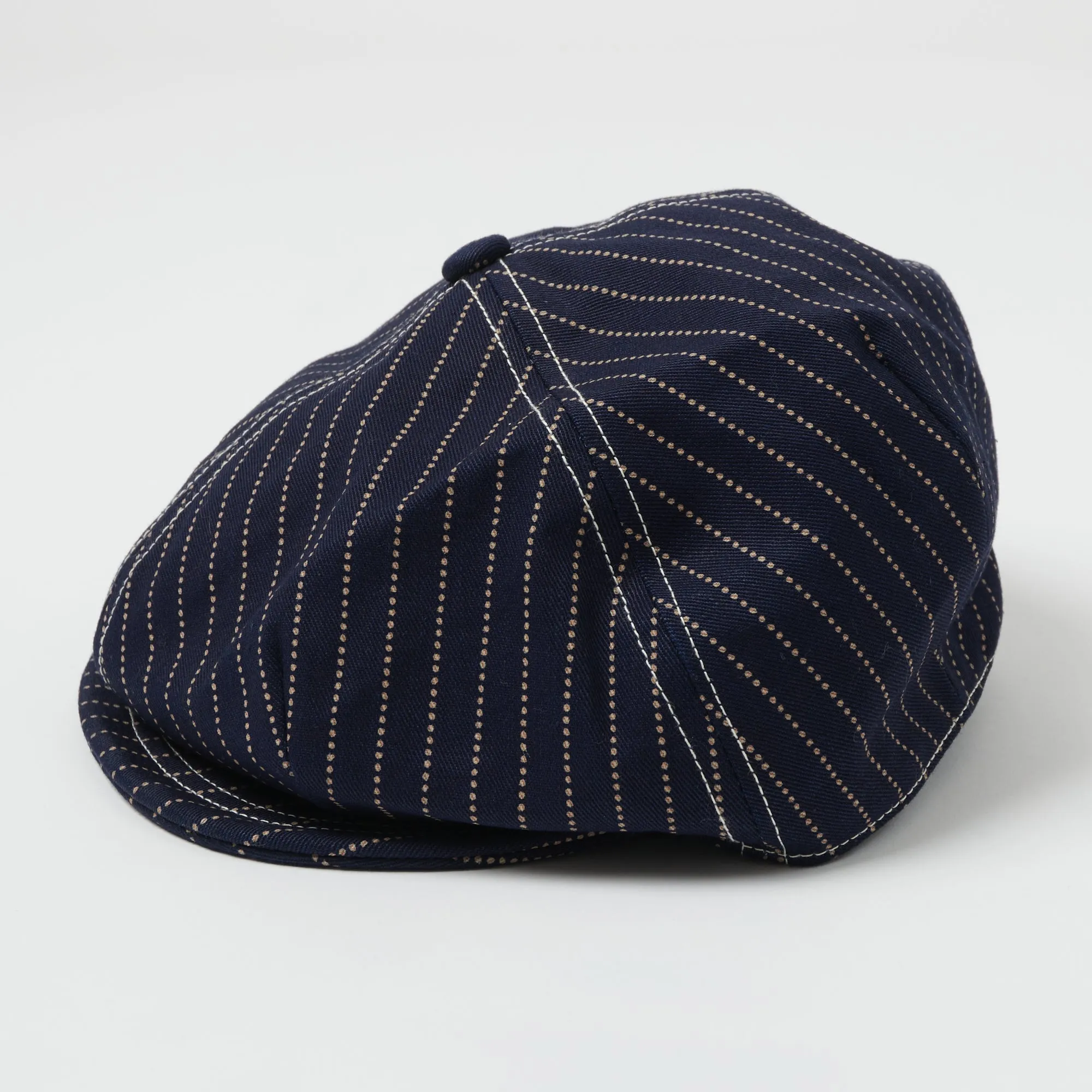 Freewheelers 'Union Special' Cassady Casquette - Indigo Wabash Stripe