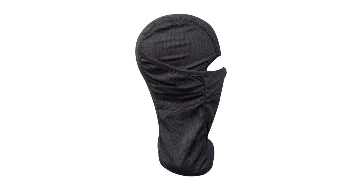 FULL VISOR SUMMER BALACLAVA (LARGE) - BLACK