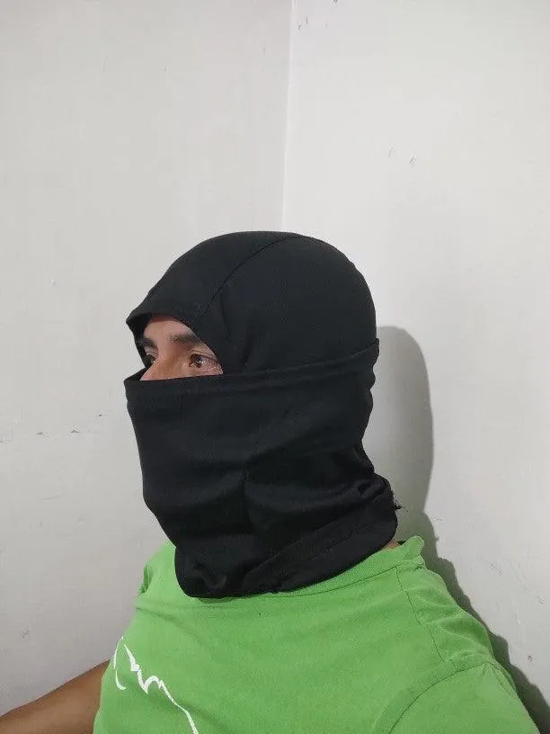 FULL VISOR SUMMER BALACLAVA (LARGE) - BLACK