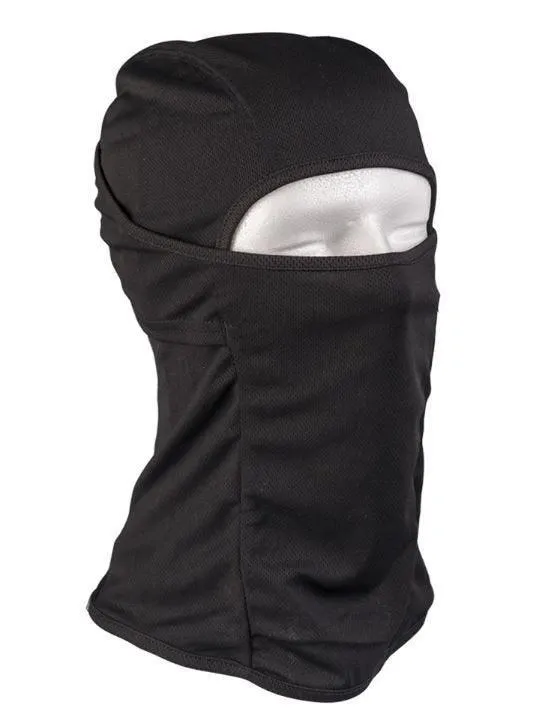 FULL VISOR SUMMER BALACLAVA (LARGE) - BLACK