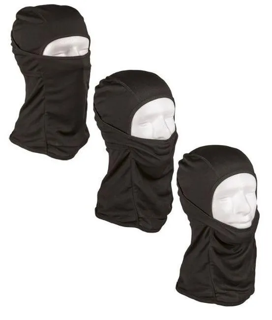 FULL VISOR SUMMER BALACLAVA (LARGE) - BLACK