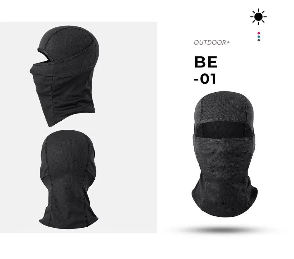 FULL VISOR SUMMER BALACLAVA (LARGE) - BLACK