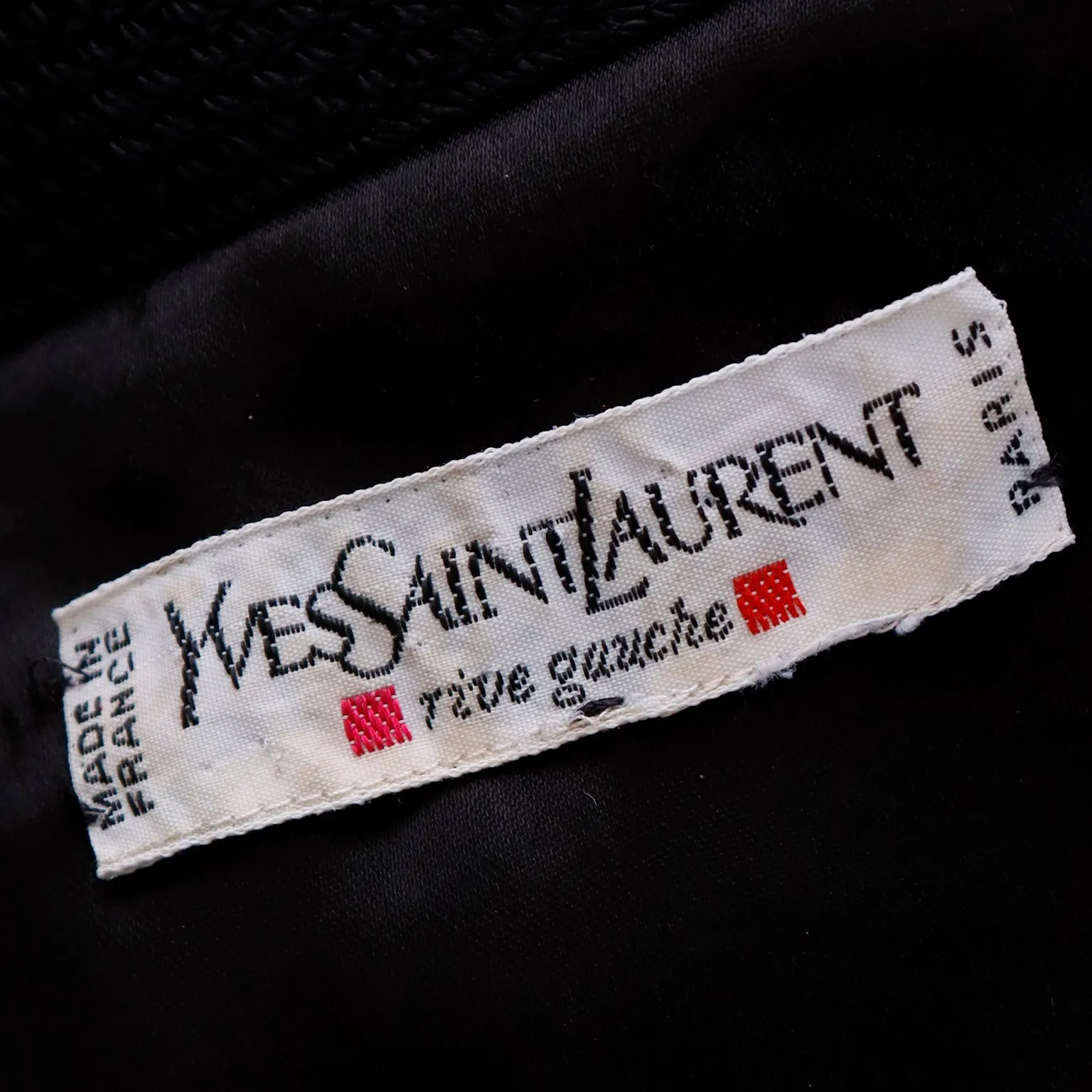 F/W 1990 Yves Saint Laurent Documented Vintage Black Swing Jacket