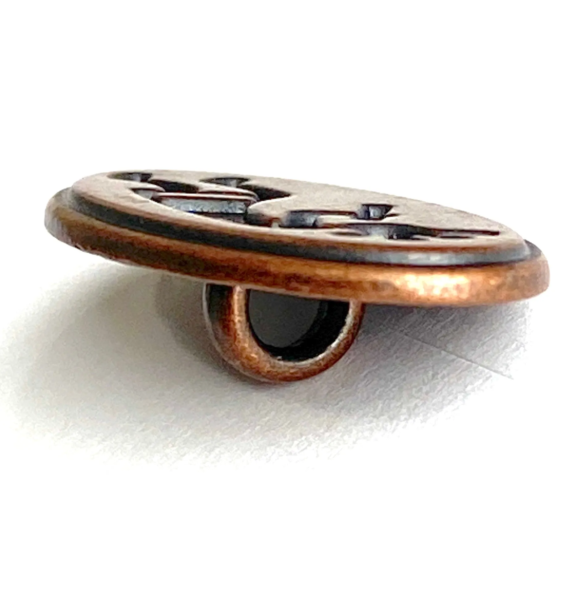 Gecko Southwest Lizard Copper 1" Oval  #SWC-100