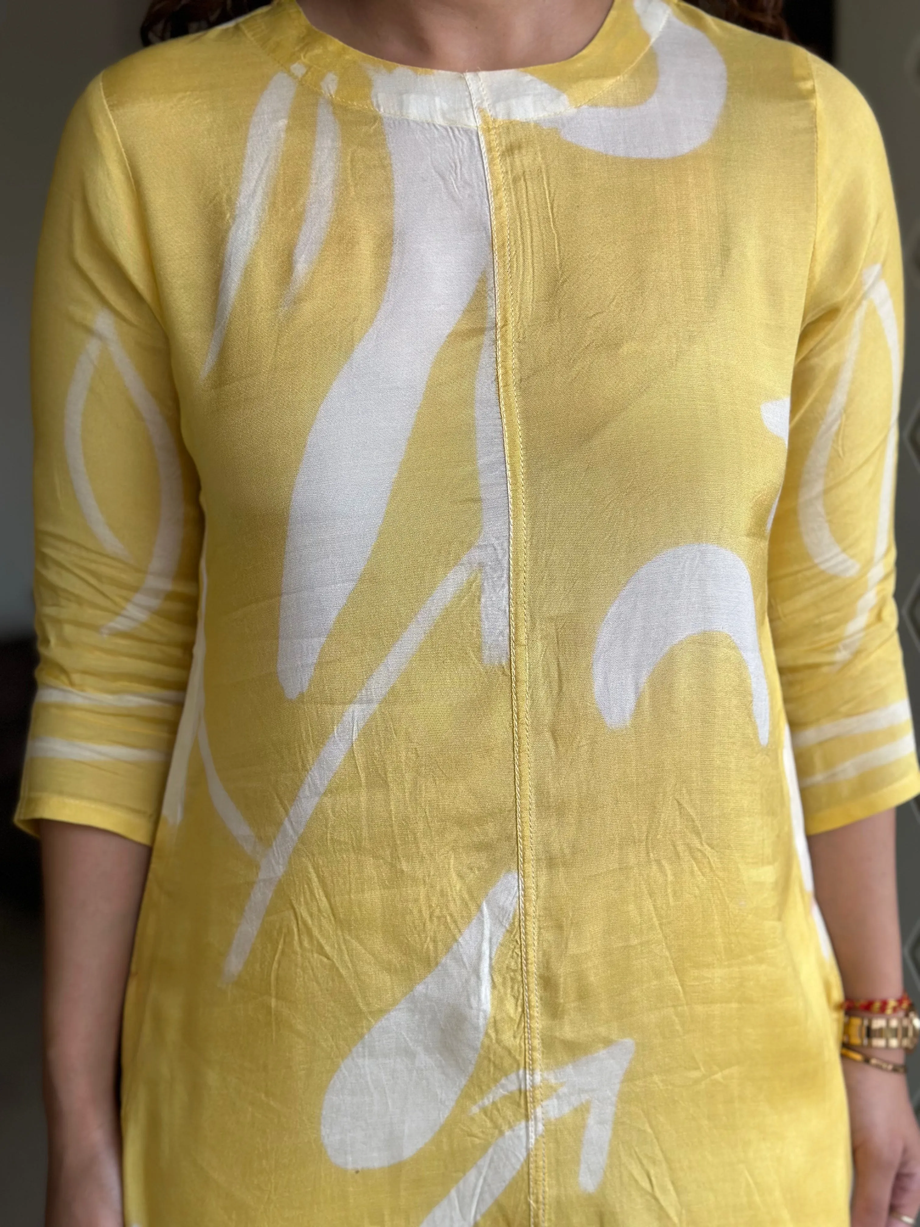 Golden Glow Yellow Kurta Set