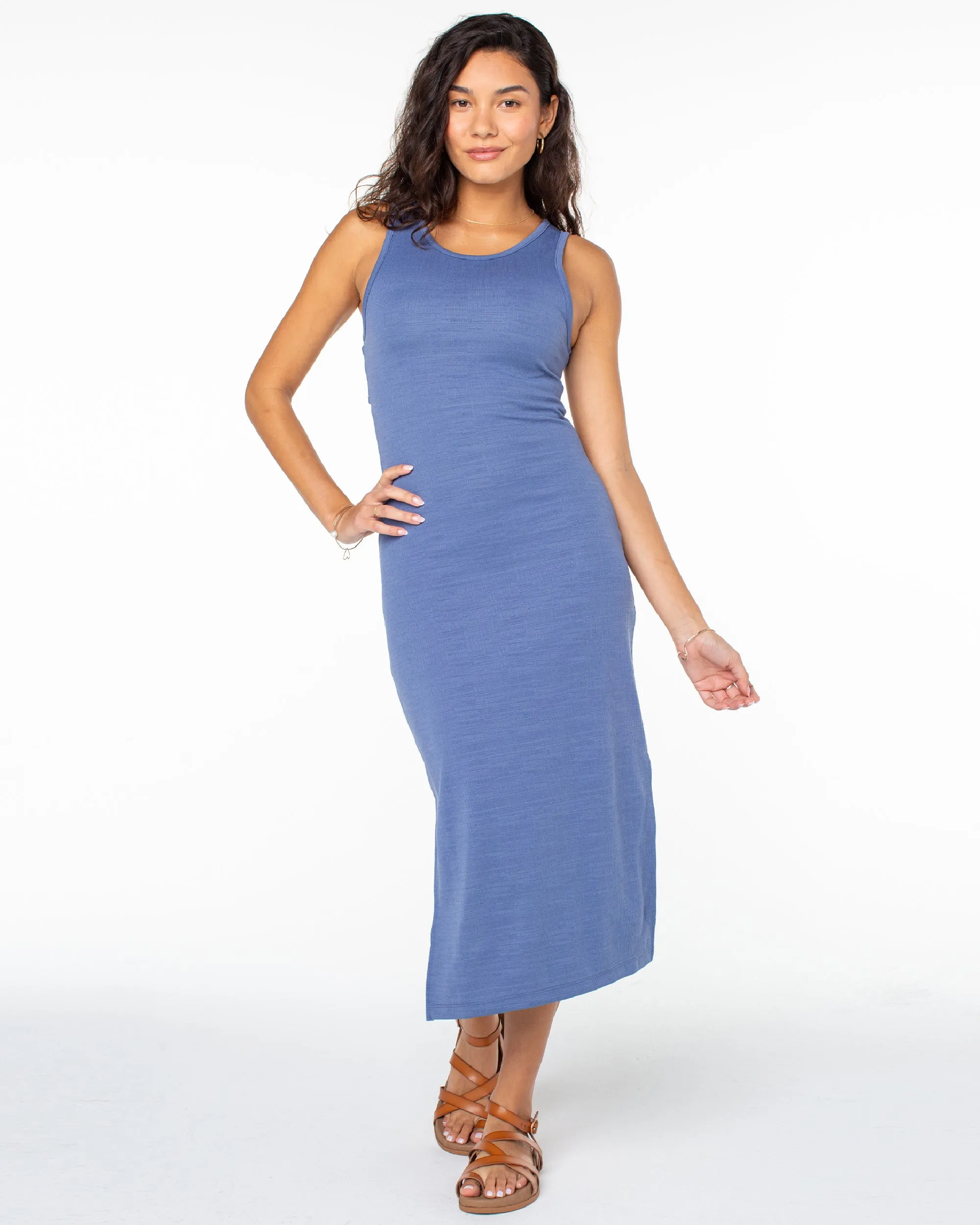 Good Keepsake Midi Dress - Coastal Fjord